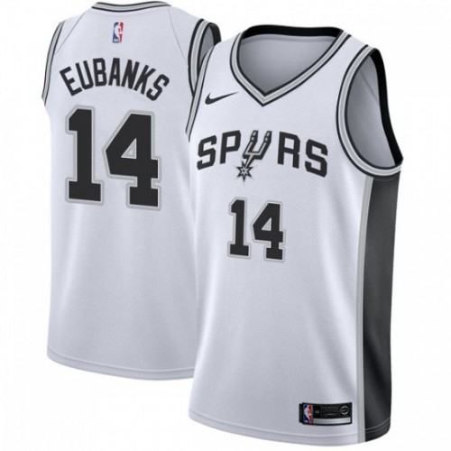 San Antonio Spurs #14 Drew Eubanks White Youth Swingman Association Edition Jersey Youth