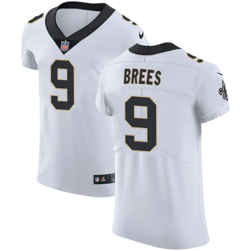 Saints #9 Drew Brees White Men's Stitched Vapor Untouchable Elite Jersey