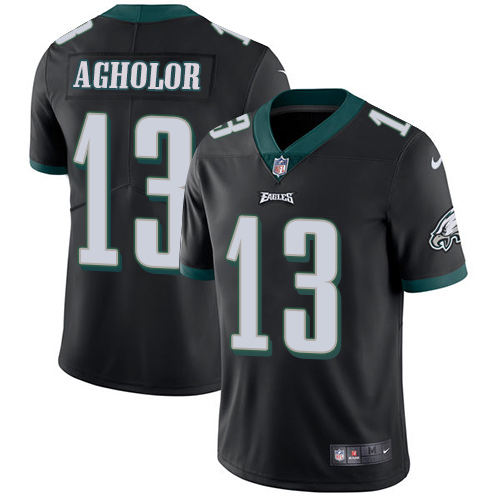 Philadelphia Eagles #13 Nelson Agholor Black Alternate Youth Stitched Vapor Untouchable Limited Jersey Youth