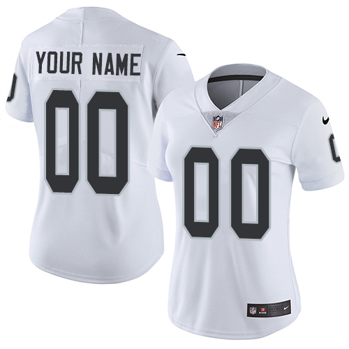 Las Vegas Raiders Customized White Stitched Vapor Untouchable Limited Women's Jersey