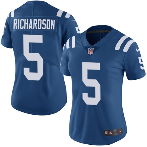 Colts #5 Anthony Richardson Royal Blue Team Color Women's Stitched Vapor Untouchable Limited Jersey