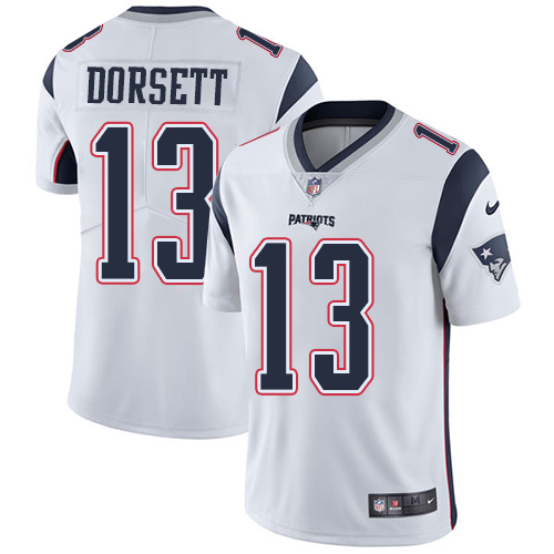New England Patriots #13 Phillip Dorsett White Youth Stitched Vapor Untouchable Limited Jersey Youth