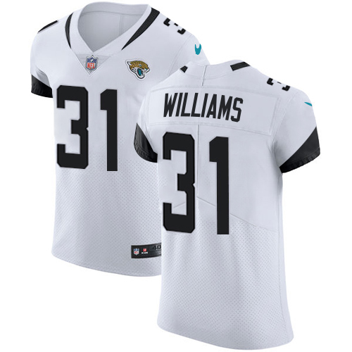 Jaguars #31 Darious Williams White Men's Stitched Vapor Untouchable Elite Jersey