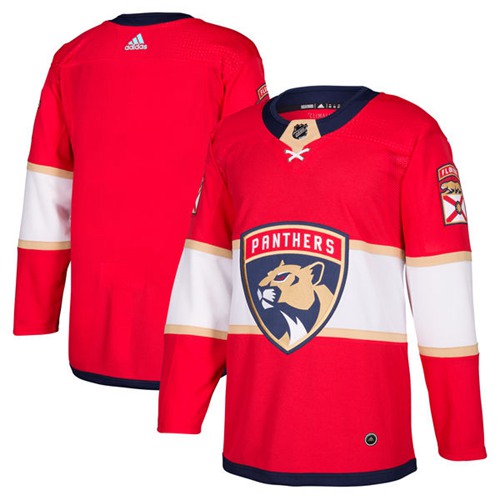 Adidas Panthers Blank Red Home Authentic Stitched Jersey