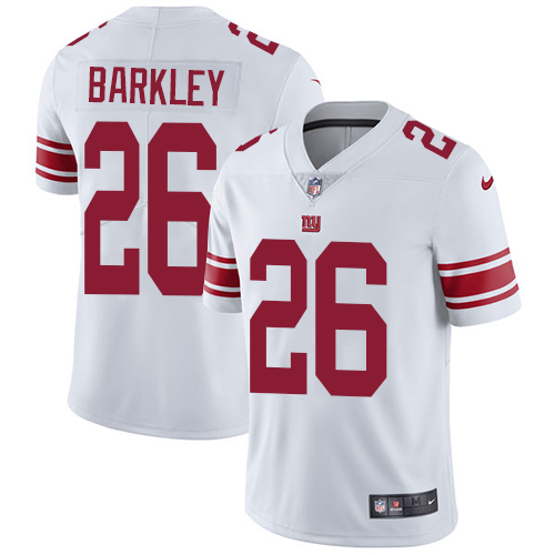 Giants #26 Saquon Barkley White Youth Stitched Vapor Untouchable Limited Jersey