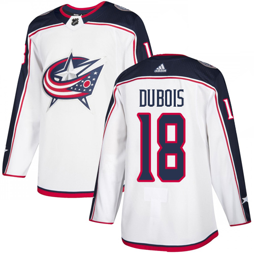 Adidas Columbus Blue Jackets #18 Pierre-Luc Dubois White Road Authentic Stitched Youth Jersey Youth