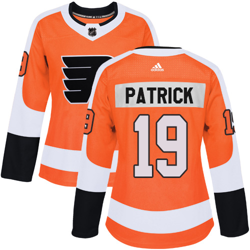 Adidas Philadelphia Flyers #19 Nolan Patrick Orange Home Authentic Women's Stitched Jersey Womens