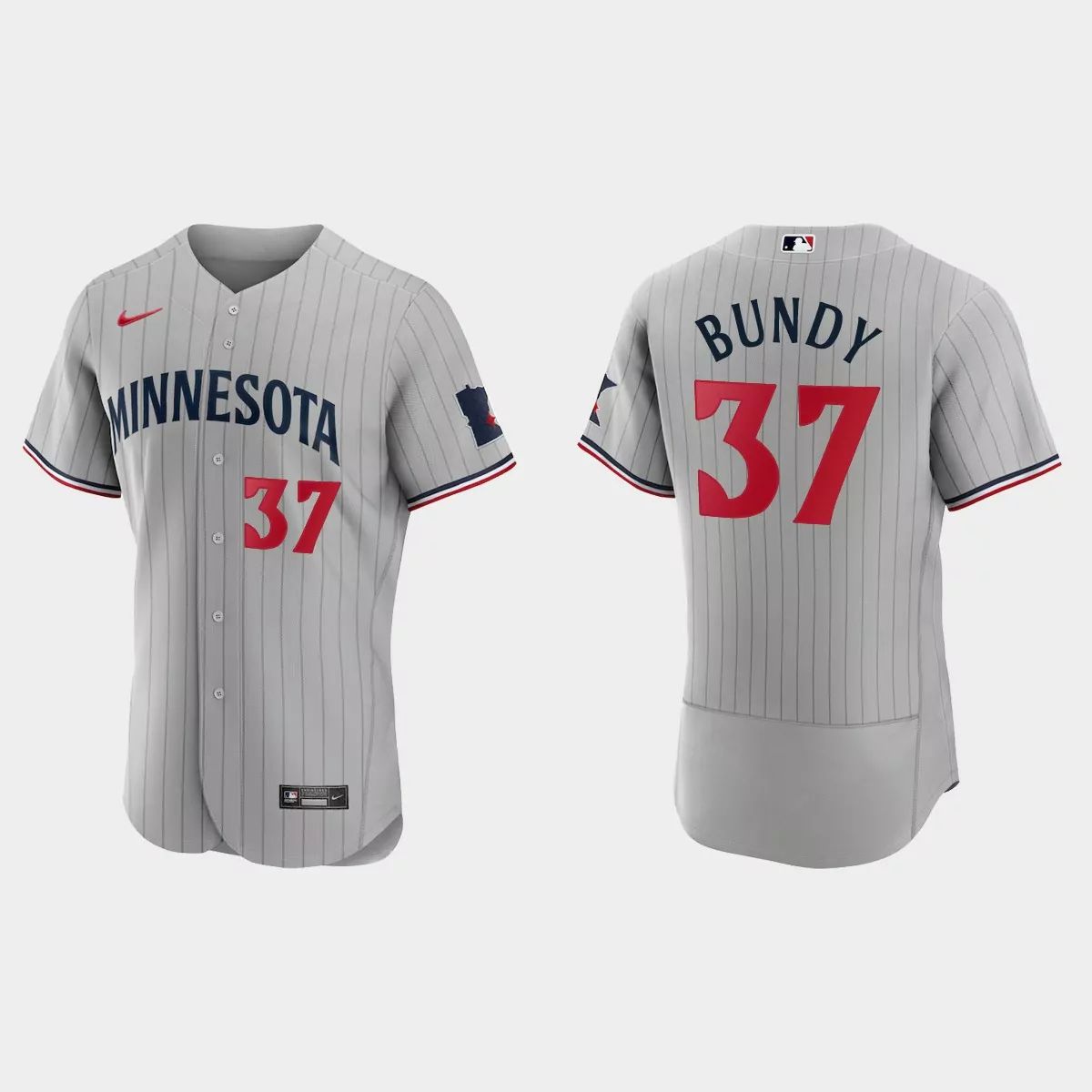 Minnesota Twins #37 Dylan Bundy Men's 2023 Authentic Jersey - Gray