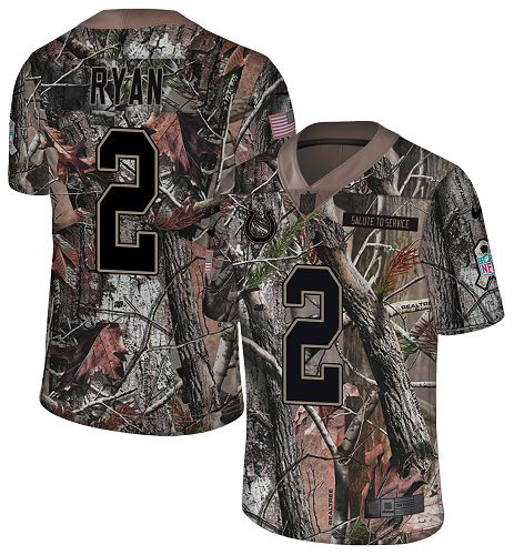 Colts #2 Matt Ryan Camo Men's Stitched Limited Rush Realtree Jersey