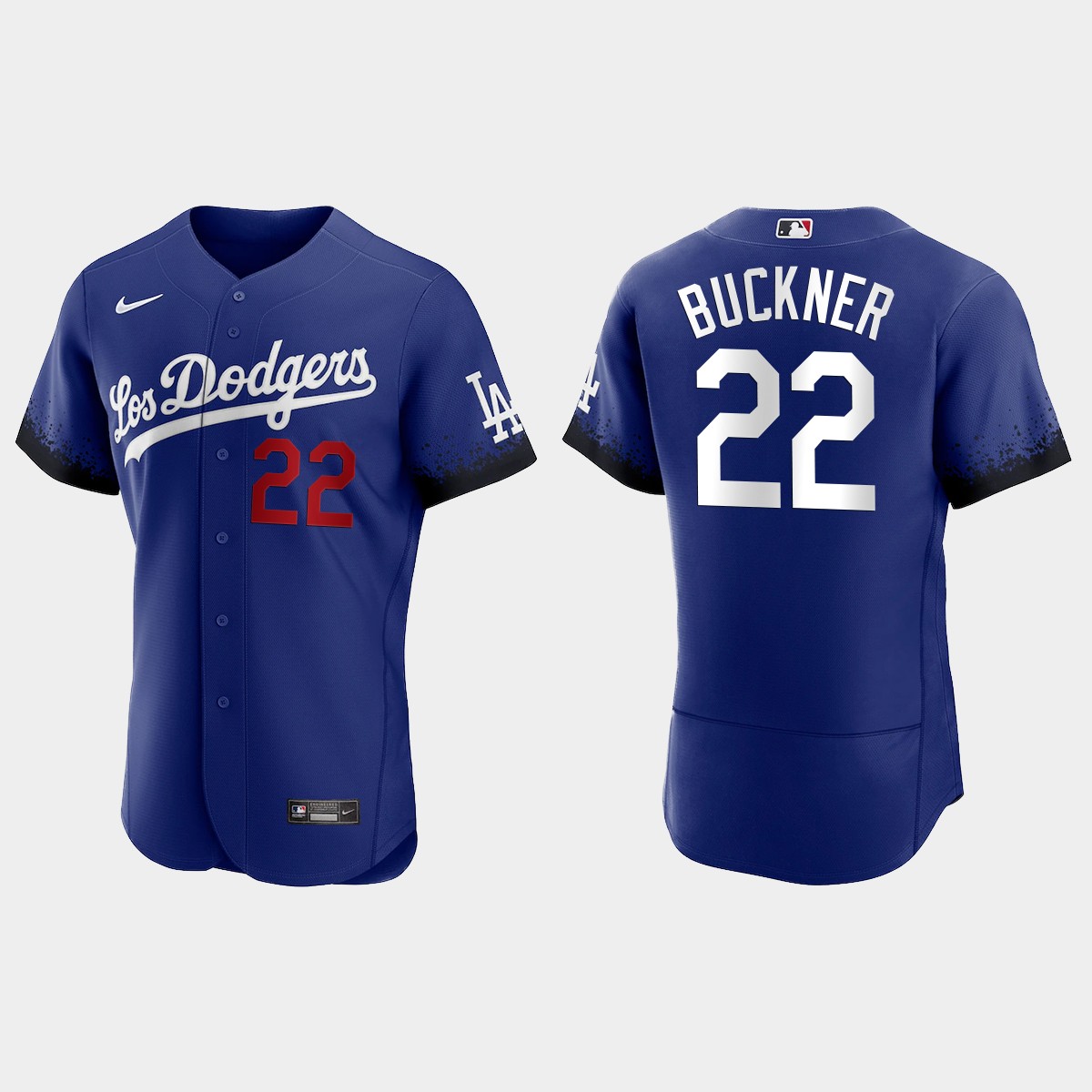 Los Angeles Dodgers #22 Bill Buckner Men's 2021 City Connect Authentic Jersey Royal