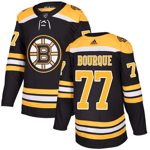 Adidas Boston Bruins #77 Ray Bourque Black Home Authentic Youth Stitched Jersey Youth