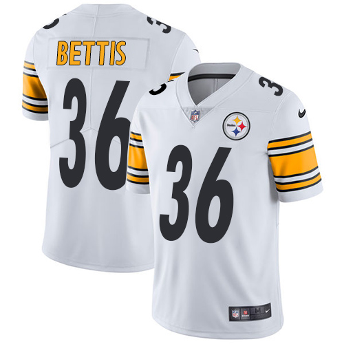 Steelers #36 Jerome Bettis White Men's Stitched Vapor Untouchable Limited Jersey