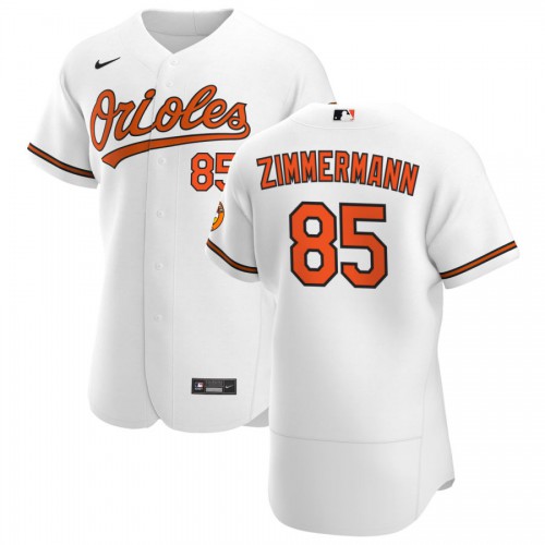 Baltimore Baltimore Orioles #85 Bruce Zimmermann Men's White Home 2020 Authentic Player Jersey Men's