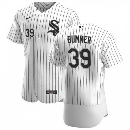 Chicago Chicago White Sox #39 Aaron Bummer Men's White Home 2020 Authentic Player Jersey Men's