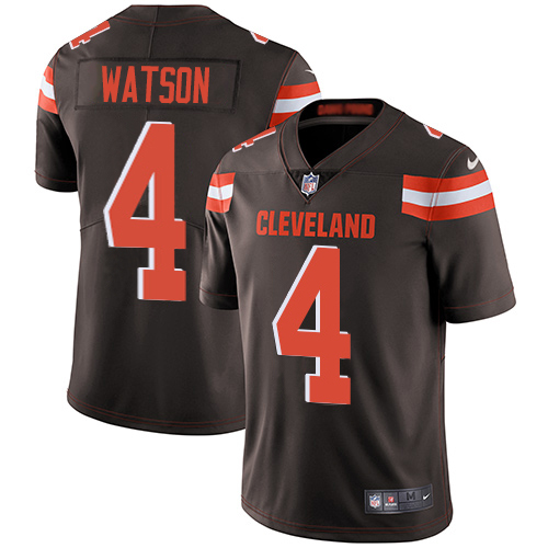 Browns #4 Deshaun Watson Brown Team Color Youth Stitched Vapor Untouchable Limited Jersey
