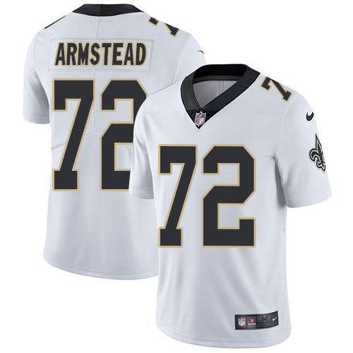New Orleans Saints #72 Terron Armstead White Men's Stitched Vapor Untouchable Limited Jersey Men's