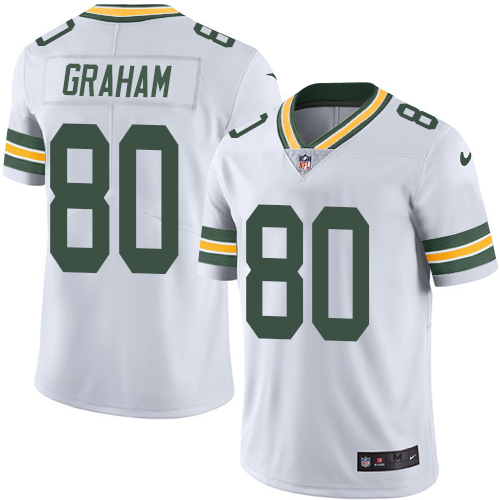Green Bay Packers #80 Jimmy Graham White Men's Stitched Vapor Untouchable Limited Jersey Men's