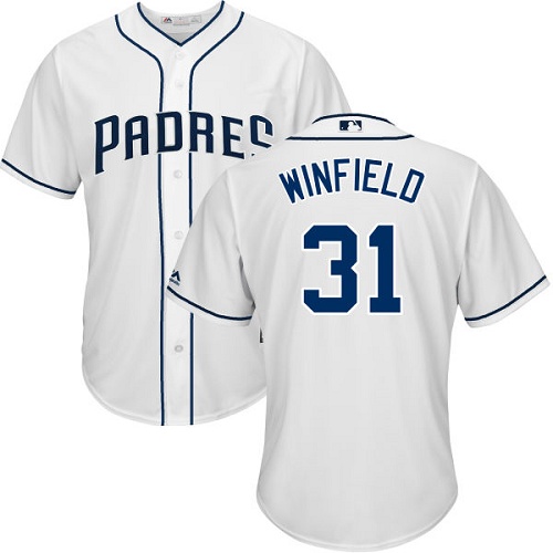 San Diego Padres #31 Dave Winfield White Cool Base Stitched Youth Jersey Youth