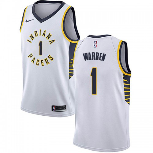 Indiana Pacers #1 TJ Warren White Womens Swingman Association Edition Jersey Womens