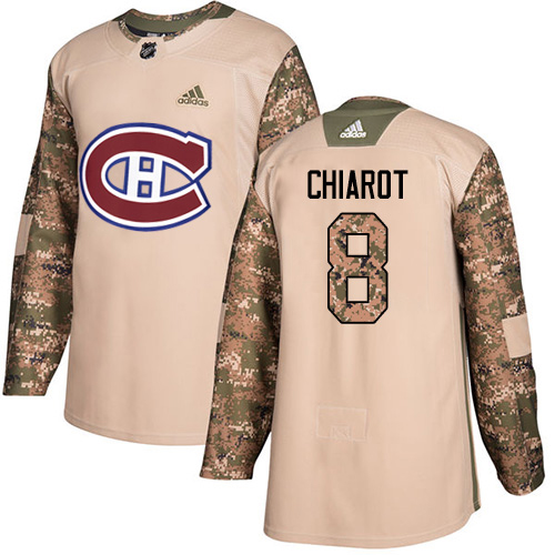 Adidas Montreal Canadiens #8 Ben Chiarot Camo Authentic 2017 Veterans Day Stitched Jersey Men's