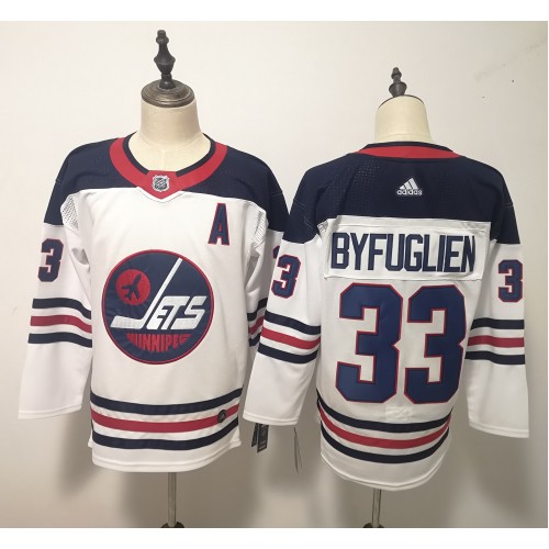 Adidas Winnipeg Jets #33 Dustin Byfuglien White Third Stitched Jersey Men's