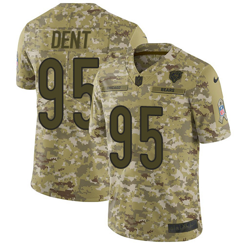 Chicago Bears #95 Richard Dent Camo Men's Stitched Limited 2018 Salute To Service Jersey Men's