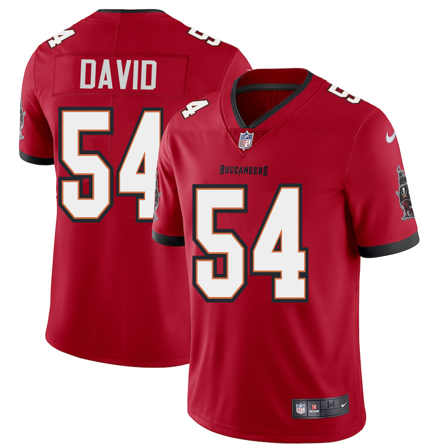 Tampa Bay Buccaneers #54 Lavonte David Men's Red Vapor Limited Jersey