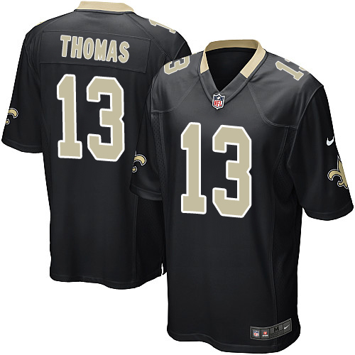 Saints #13 Michael Thomas Black Team Color Youth Stitched Elite Jersey