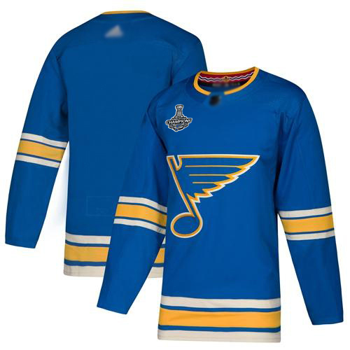 Adidas Blues Blank Blue Alternate Authentic Stanley Cup Champions Stitched Jersey