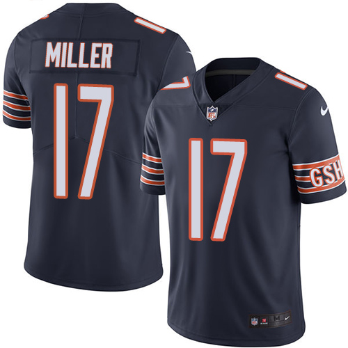 Chicago Bears #17 Anthony Miller Navy Blue Team Color Men's Stitched Vapor Untouchable Limited Jersey Men's