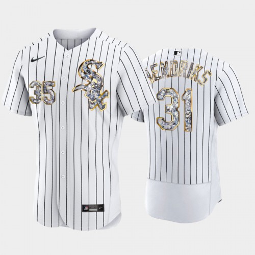 Chicago Chicago White Sox #31 Liam Hendriks Men's Diamond Edition Jersey - White Men's