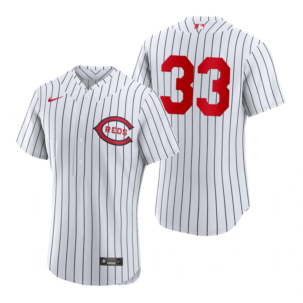 Cincinnati Reds #33 Aramis Garcia Men's 2022 Field Of Dreams Authentic Jersey - White