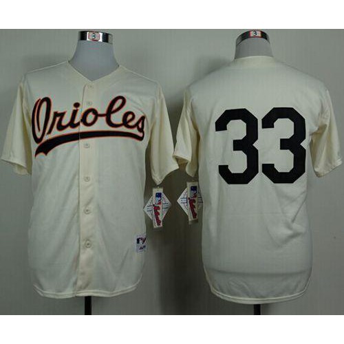 Baltimore Orioles #33 Eddie Murray Cream 1954 Turn Back The Clock Stitched Jersey Men's
