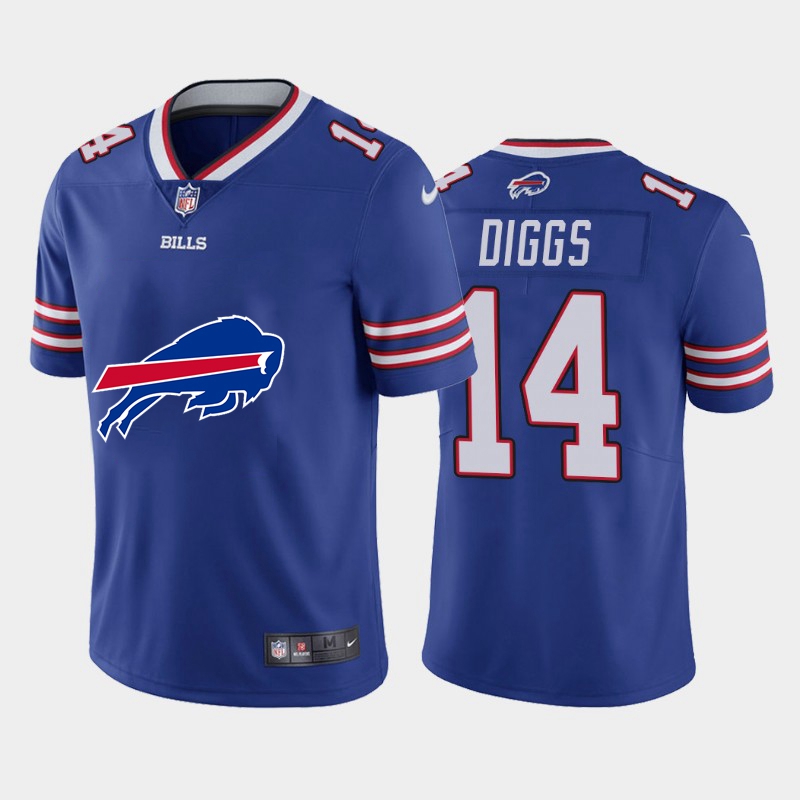 Buffalo Bills #14 Stefon Diggs Royal Blue Men's Big Team Logo Vapor Limited Jersey