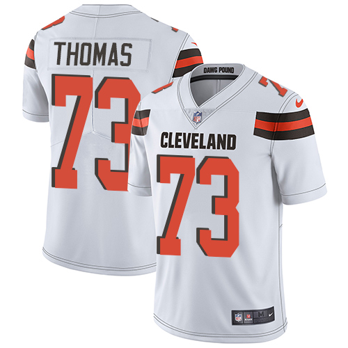Browns #73 Joe Thomas White Men's Stitched Vapor Untouchable Limited Jersey