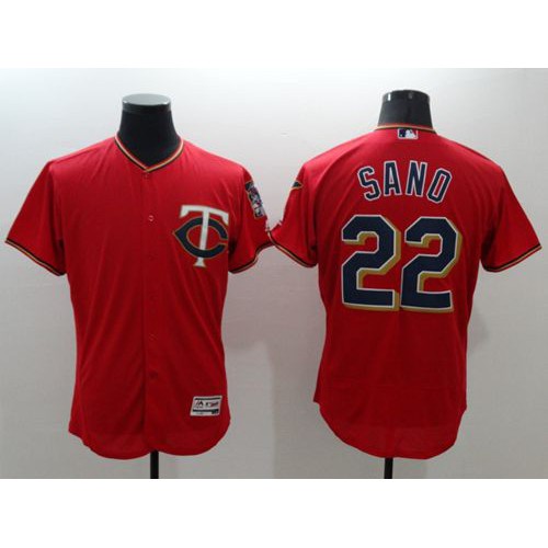 Minnesota Twins #22 Miguel Sano Red Flexbase Authentic Collection Stitched Jersey Men's