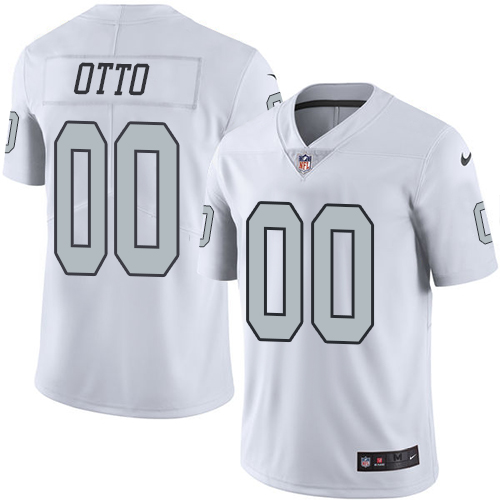 Las Vegas Raiders #00 Jim Otto White Men's Stitched Limited Rush Jersey Men's