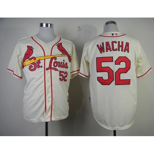 St.Louis Cardinals #52 Michael Wacha Cream Cool Base Stitched Jersey Men's