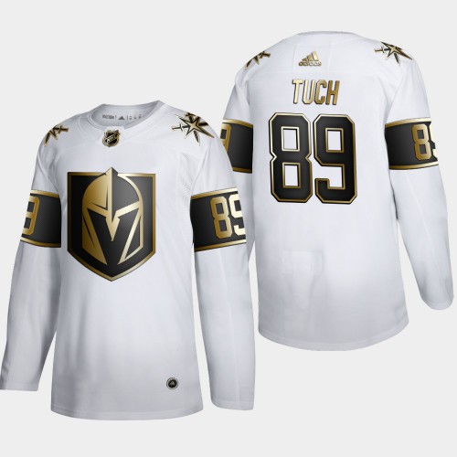 Vegas Golden Vegas Golden Knights #89 Alex Tuch Men's Adidas White Golden Edition Limited Stitched Jersey Men's