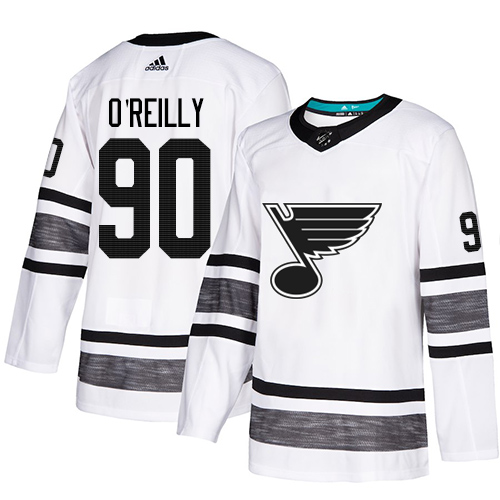 Adidas St. Louis Blues #90 Ryan O'Reilly White Authentic 2019 All-Star Stitched Jersey Men's