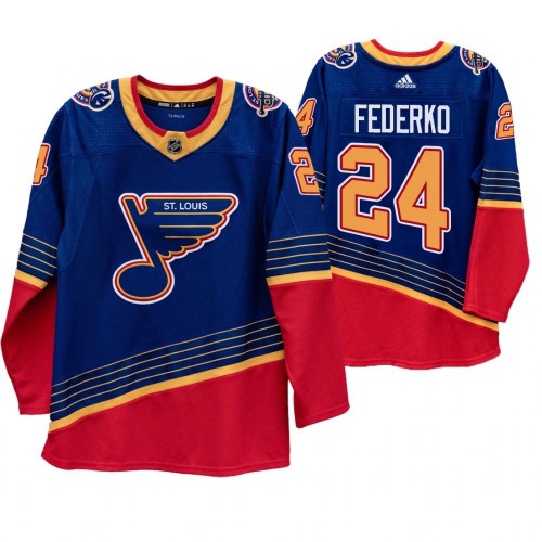 St. Louis St. Louis Blues #24 Bernie Federko 90s Vintage 2019-20 Authentic Royal Jersey Men's