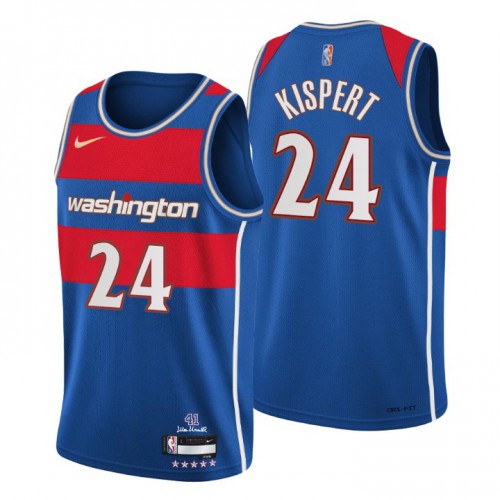 Washington Washington Wizards #24 Corey Kispert Mens Blue 2021/22 Swingman Jersey - City Edition Mens