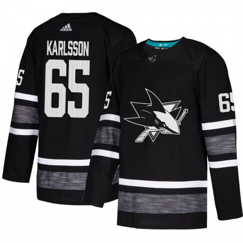 Adidas San Jose Sharks #65 Erik Karlsson Black Authentic 2019 All-Star Stitched Youth Jersey Youth
