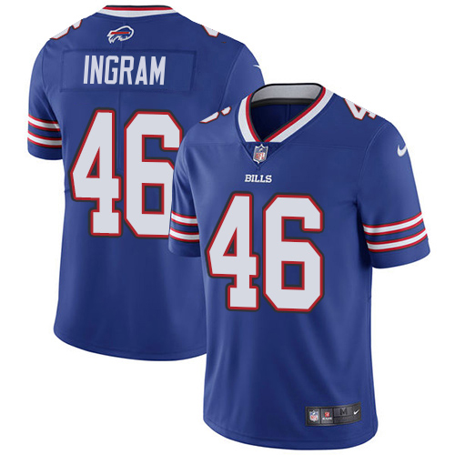 Bills #46 Ja'Marcus Ingram Royal Blue Team Color Men's Stitched Vapor Untouchable Limited Jersey