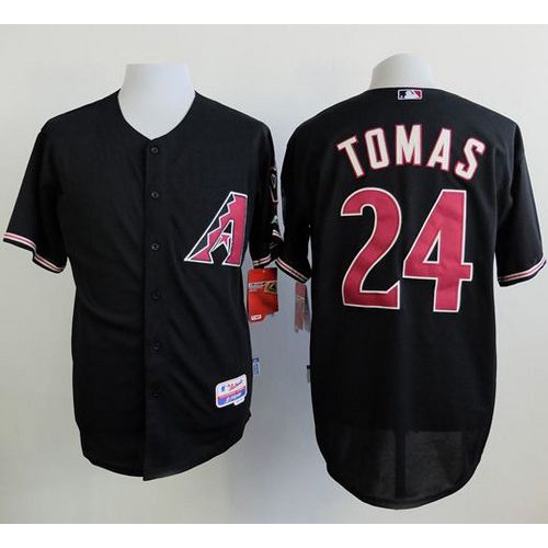 Arizona Diamondbacks #24 Yasmany Tomas Black Cool Base Stitched Jersey Men's