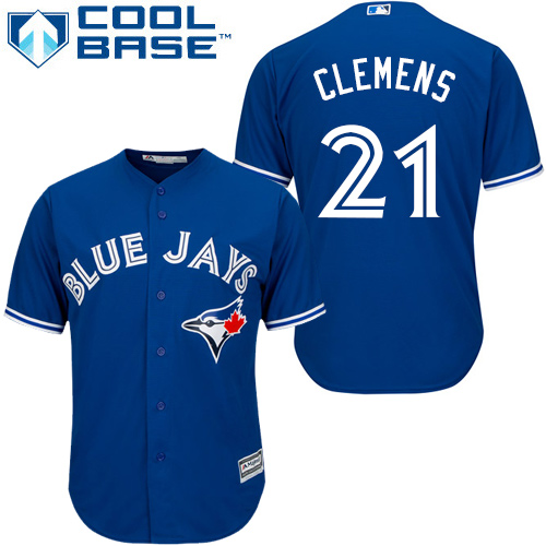 Toronto Blue Jays #21 Roger Clemens Blue Cool Base Stitched Youth Jersey Youth