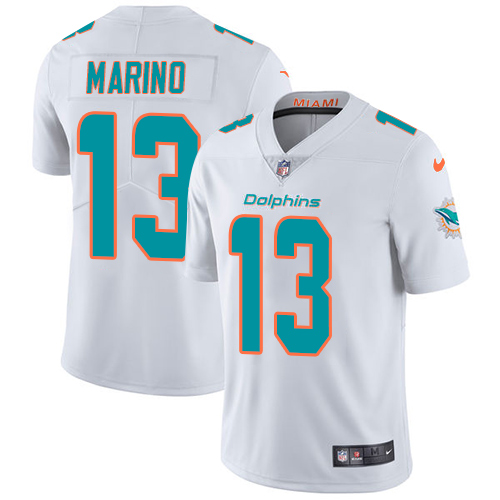 Dolphins #13 Dan Marino White Men's Stitched Vapor Untouchable Limited Jersey