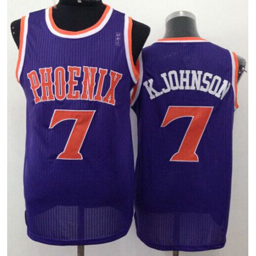 Phoenix Suns #7 Kevin Johnson Purple New Throwback Stitched Jersey Mens
