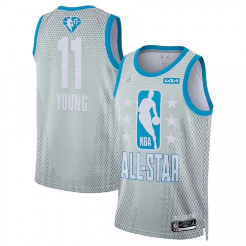 Atlanta Hawks #11 Trae Young Jordan Brand 2022 All-Star Game Swingman Jersey - Gray Mens