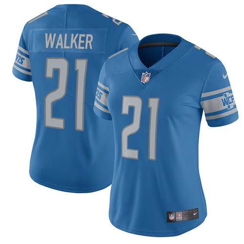 Detroit Lions #21 Tracy Walker Light Blue Team Color Women's Stitched Vapor Untouchable Limited Jersey Womens